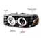 Spec-D Tuning 00-06 GMC Denali Projector Headlight Glossy Black 2LHP-DEN00BK-TM - alternate 9